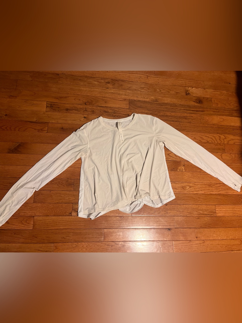 lululemon athletica White Long-Sleeve White Top